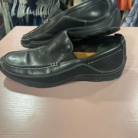 Cole Haan NikeAir Men's Black Leather Dress Slip On Moc Toe Loafer Style - Tucke - Picture 1 of 6